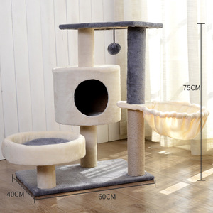 GMTPET Eco-Friendly Sisal <strong>Cat</strong> <strong>Climbers</strong> Post Climbing Scratching Small Sleep Spoon <strong>Cat</strong> Tree Carton Packaging - Product Image 1