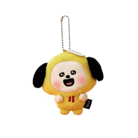 Porte-clés en peluche animaux de dessin animé mignons, breloque de sac en peluche douce avec chaîne à billes pour les fans de K-Pop, usage quotidien et collection
