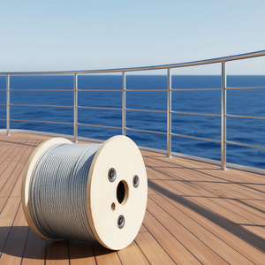 Cavo per Aerei 1/8 Pollici 500 Piedi 7x7 Fili in Acciaio Inossidabile 316 Grado Marino per Ringhiere e Balaustre - Product Image 2