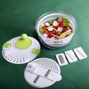 Râpe à légumes manuelle multifonction 4L en plastique pour salades et séchage, vente en gros - Product Image 4