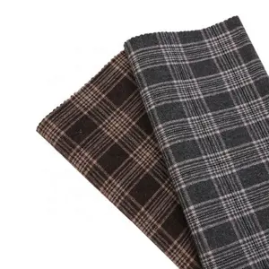 check 350g/m 30W All season Suit, skirt lightweight fabric Flannel check Wool Fabric