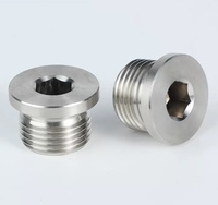 Bouchon de tuyau à bride hexagonale usiné CNC en acier inoxydable avec joint torique haute pression pour l'étanchéité des ports d'huile hydraulique