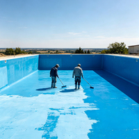 Revêtement imperméable pour étangs et bassins piscicoles, adapté à une immersion longue durée dans l'eau ; résistant à l'usure et imperméable.