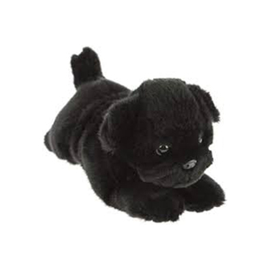 Nouveau design 2025 du fabricant, Meilleure vente : Jouet pour chien Pug <span class=keywords><strong>noir</strong></span> réaliste en peluche assise, confortable et super doux en PP pour enfants - Product Image 3