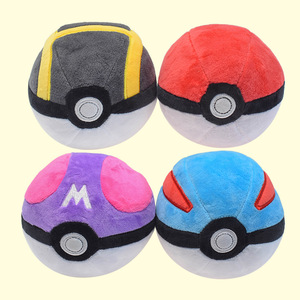Vente en gros Anime Poke Ball Peluche Master Ball 5 pouces PP Coton Peluche Pokeball pour Décoration - Product Image 2