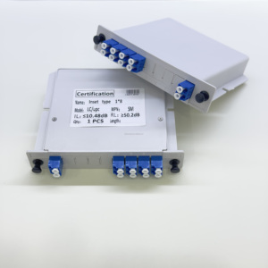 Nuevo Splitter de Fibra Óptica Tipo Inset 1x8 LC UPC SM, Caja Divisora PLC Monomodo para Caja Terminal de Fibra FTTH, 8 Puertos - Product Image 4