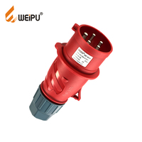 Wwogu — connecteur industriel IEC60309 weifu, adaptateur à prise d'alimentation, norme 32A, 3P, connecteur mâle pour éclairage de maison