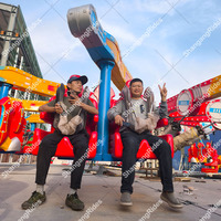 Nouvel équipement de remorque d'attraction : Machine à sauts fou montée sur remorque, manèges de saut de Shangang Rides