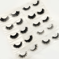 Faux cils avec logo personnalisé options de marque privée en gros cils à bande complète durables et durables