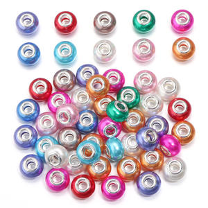 20ชิ้น/ถุงอุปกรณ์เสริมสร้อยข้อมือ DIY ลูกปัดไข่มุกเทียมทำจากเรซินขนาดใหญ่ลูกปัดแก้วคริสตัลทรงหลวมโคมไฟ - Product Image 1