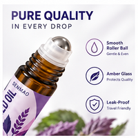Huile de feuille de perilla en gros, 10 ml, huile essentielle en roll-on pour massage cutané, marque privée OEM