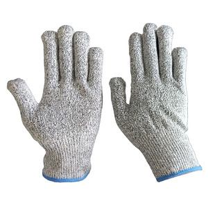 Guantes de punto de algodón de hilo de algodón polivinílico Guantes DE SEGURIDAD DE TRABAJO blancos/blanqueados - Product Image 4