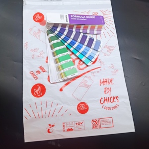 Personnalisation de carte de couleur Pantone <span class=keywords><strong>en</strong></span> résine biodégradable de style HQ PLA Graffiti sacs de dessin personnalisés - Product Image 6