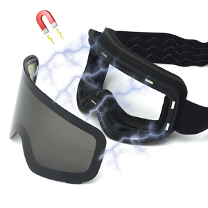 Lunettes <span class=keywords><strong>de</strong></span> ski anti-buée à double couche, protection magnétique UV400, coupe-vent, vente en gros, lunettes <span class=keywords><strong>de</strong></span> neige personnalisées, revêtement Iridium, monture PC - Product Image 3