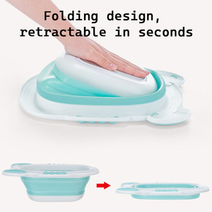 Mignon crabe en plastique épaissi pliant lavabo pour enfants personnalisé <span class=keywords><strong>rétractable</strong></span> ménage bébé lavabo - Product Image 5