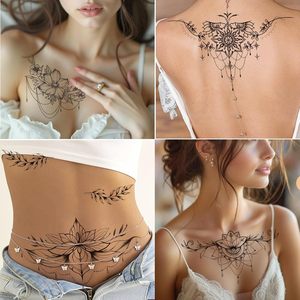 <span class=keywords><strong>Tatuajes</strong></span> Temporales Grandes de <span class=keywords><strong>Flores</strong></span> <span class=keywords><strong>Negras</strong></span> <span class=keywords><strong>para</strong></span> Mujer, <span class=keywords><strong>Tatuajes</strong></span> Falsos <span class=keywords><strong>para</strong></span> la Cintura y la Espalda <span class=keywords><strong>para</strong></span> Chicas Adultas - Product Image 3