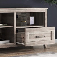 Centre de divertissement moderne avec tiroirs Stock en Amérique Mid Century 70 pouces de long Media TV Console Table