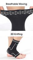Chaussettes orthopédiques de protection imperméables avec sangle de cheville en Spandex et Nylon pour la compression des entorses de la cheville