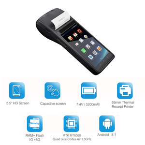 เครื่อง POS เทอร์มินิแอนดรอยด์เคลื่อนที่เครื่อง POS พร้อมเครื่องพิมพ์ความร้อน58มม. ระบบ POS อัจฉริยะสำหรับธุรกิจขนาดเล็ก3G - Product Image 4