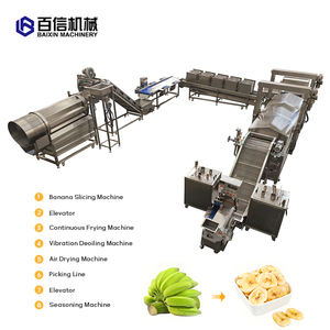Línea de Producción de Chips de Plátano Semiautomática de Bajo Precio con Acero Inoxidable 304, Capacidad de 30-50KG/H, Diseño Duradero - Product Image 2
