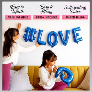 Wholesale 40 Inch Custom Phrase Letter Metallic Foil <b>Balloons</b> for Weddings & <b>Parties</b>-Eco-Friendly - Product Image 4