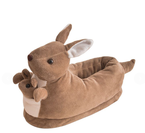 Zapatillas peludas Zapatos de suelo Mujeres Interior Padre-hijo Fury Home Loafer Flip Flop Madre Niños Casa Zapatillas de animales divertidas - Product Image 2