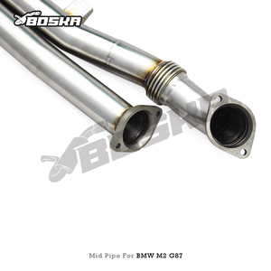 ท่อไอเสียสแตนเลส Boska Racing แบบ Custom Equal Length Mid Pipe X Pipes สำหรับ BMW M2/M3 G80/G82/G87 S55 3.0T ปี 2023-2026 พร้อม OPF - Product Image 2