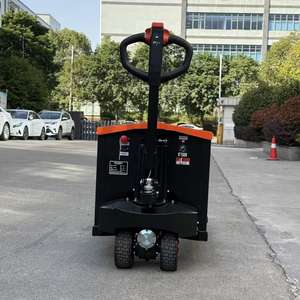 รถยกพาเลทไฟฟ้าไฮดรอลิก 3 ตัน ล้อยางตันคู่ มอเตอร์กำลังสูง สำหรับขนย้ายสินค้าบนพื้นคลังสินค้าที่มีหลุมบ่อ - Product Image 4