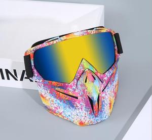 Nuovi Occhiali Protettivi Rimovibili ZoomLon per Moto, Maschera Integrale Tattica Antivento con Lenti Colorate - Product Image 2