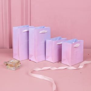 Fancy Gradient Color Ring Collar Joyería Caja DE SEGURIDAD Papel cuadrado Mini joyero con tapa Caja de regalo personalizada Embalaje - Product Image 5