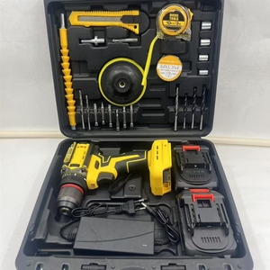 Le nouveau kit perceuse et disque sans fil à double tête de 21 volts avec batterie lithium-ion offre des performances puissantes. - Product Image 1