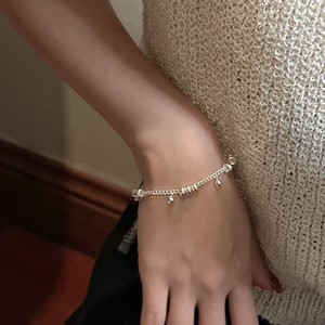 S925 Sterling Silver Bạc Hàn Quốc Phong Cách Thời Trang Chuỗi Vòng Đeo Tay Đơn Giản Cơ Bản Mô Hình Với Niche Thiết Kế Trang Sức Thanh Lịch - Product Image 5