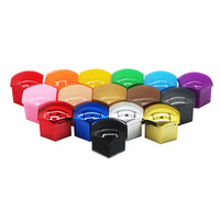 Capuchons décoratifs universels pour écrous de roue de voiture 17/19/21mm, en plastique coloré, protections pour écrous, accessoires auto