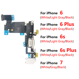 Placa de conector de puerto de carga <span class=keywords><strong>Original</strong></span> para <span class=keywords><strong>iPhone</strong></span> 7 6 <span class=keywords><strong>6S</strong></span> <span class=keywords><strong>Plus</strong></span> Cables flexibles de teléfono móvil placa de carga piezas de repuesto - Product Image 5