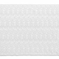 Tissu de dentelle de luxe écologique blanc ivoire à bord festonné floral, brodé à la machine avec perles et sequins, pour mariage et mariée