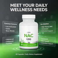 Complément Alimentaire NAC 1200 Haute Puissance, Formule 60 Capsules