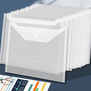 Biểu tượng tùy chỉnh nộp hồ sơ sản phẩm A4 <span class=keywords><strong>A5</strong></span> nhựa Ví rõ ràng túi tài liệu với Snap Nút nhựa thư mục tập tin PVC tập tin Túi - Product Image 2
