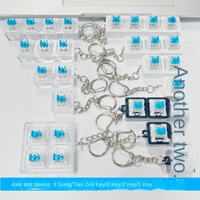 [+] Interrupteur à bouton bleu, jouet anti-stress Clicker, base pour accessoires et matériaux DIY, jouet pop click pour soulager le stress
