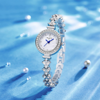 Nouvelle montre-bracelet à quartz pour femmes avec bracelet en diamants, élégante montre-bracelet tendance pour femmes