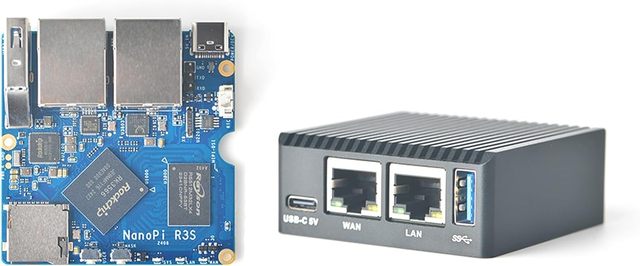 Aismartlink NanoPi R3S Mini Router OpenWRT, 2GB LPDDR4X RAM None EMMC, Dual-Gbps Ethernet for Smart Home Office Gateway