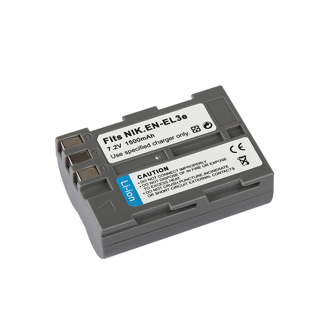JHTC EN-EL3E Solid State Camera Battery 7.2V 1500mAh for D700 D300 D200 D100 D90 D80 D80S D70 D70S D50 MH-18A