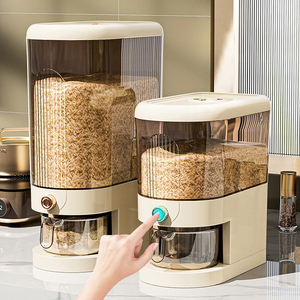 Nuevo Dispensador <span class=keywords><strong>de</strong></span> Arroz <span class=keywords><strong>de</strong></span> Plástico con Tapa Hermética y Taza Medidora para Almacenamiento <span class=keywords><strong>de</strong></span> Soja, Maíz, Cereales y Alimentos - Product Image 5