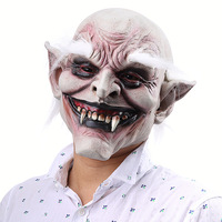 Halloween effrayant blanc sourcil démon Latex masque personnalisé Vampire monstre casque maison hantée Costume accessoire