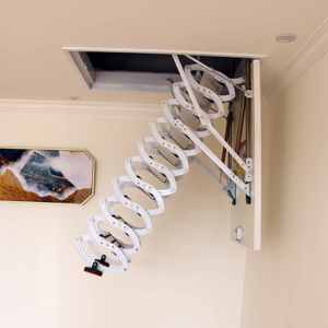 Échelle Loft rétractable rétractable en aluminium, échelle à ciseaux pliables <span class=keywords><strong>attiques</strong></span> - Product Image 3
