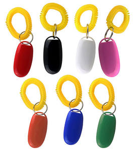 बड़े बटन पालतू कुत्ते प्रशिक्षण धातु के साथ कलाई बैंड के साथ धातु क्लिकर - Product Image 3