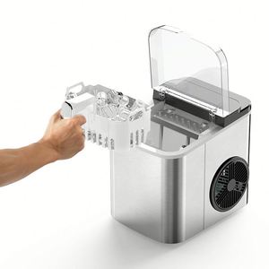 12KG Household Fully Automatic <b>Ice</b> Maker Commercial Use Street Vending Milk Tea Shops <b>Small</b> <b>Ice</b> Cube <b>Machine</b> Dormitories - Product Image 1