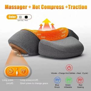Almohada de Tracción Cervical con Alimentación USB, Masaje por Vibración, Compresa Caliente, Soporte Ergonómico para el Cuello, Masajeador Calefactado para Uso en el Hogar y la Oficina - Product Image 2