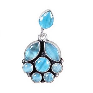 Bulk Wholesale Multi Stone <b>Oxidized</b> Drop Earrings Traditional Bohemian Lovers Design Party Jewelry Export Quality Manufacturer - Product Image 1