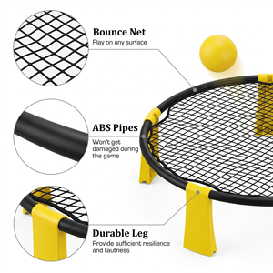 Mini équipe de plein air attraper sport jouet en gros en plastique plage volley-ball Spike <span class=keywords><strong>balle</strong></span> jeu ensemble pelouse équipement de Fitness - Product Image 4