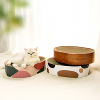 Neues Design Großhandel Katzenbetten Premium Maßgefertigte Hochwertige Runde Katzen-Kratzbretter zum Fabrikpreis Katzennest